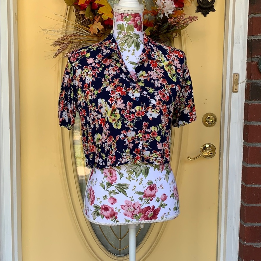 Floral crop top